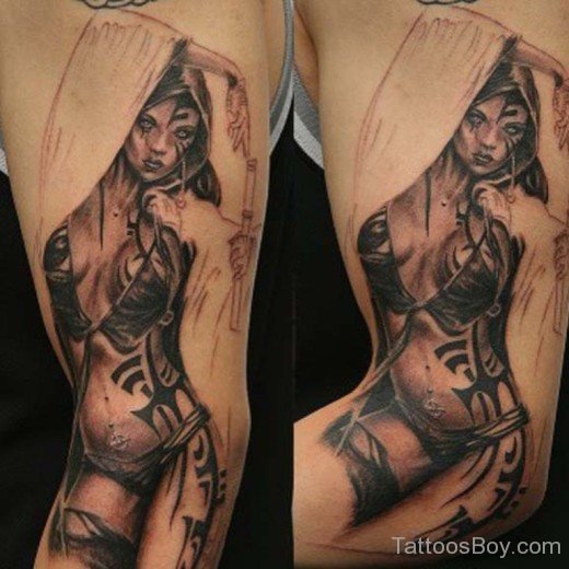 Fantasy Girl Tattoo Design-TB104