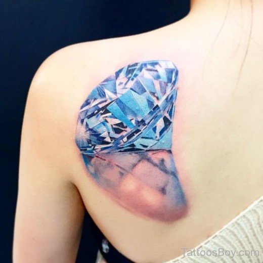 Fantatsic Diamond Tattoo On Back-TB1098