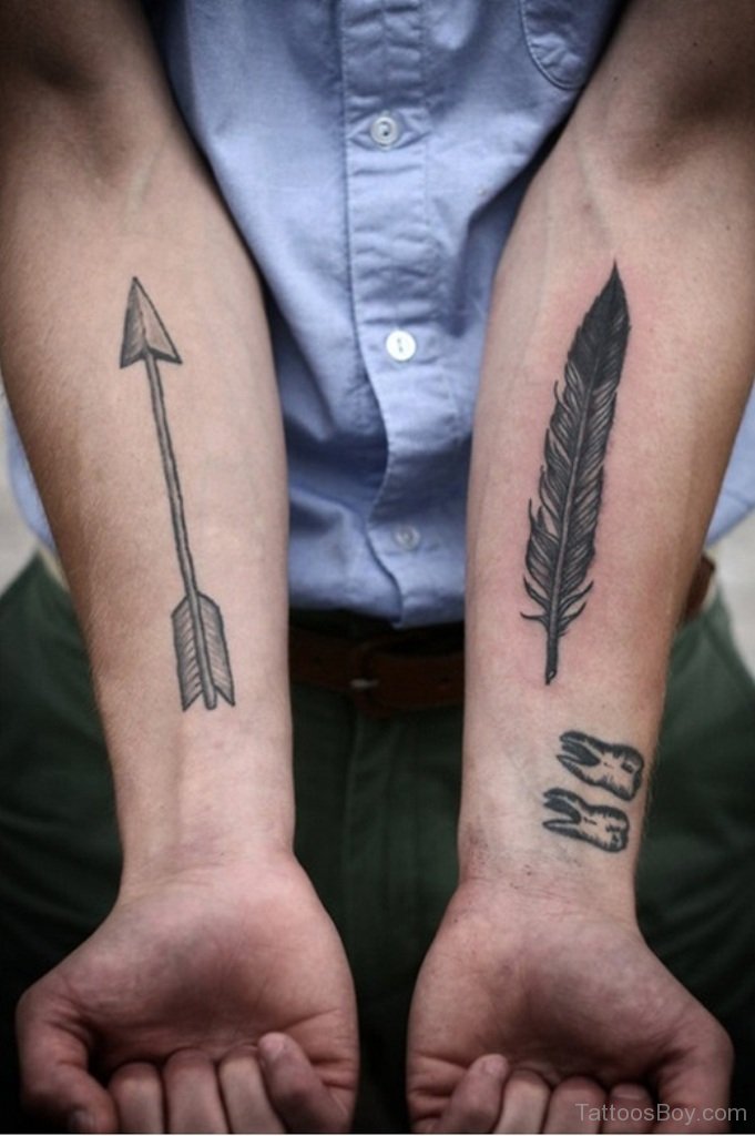 Feather And Arrow Tattoo | Tattoo Designs, Tattoo Pictures