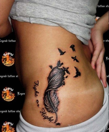 Feather And Birds Tattoo-TB1038