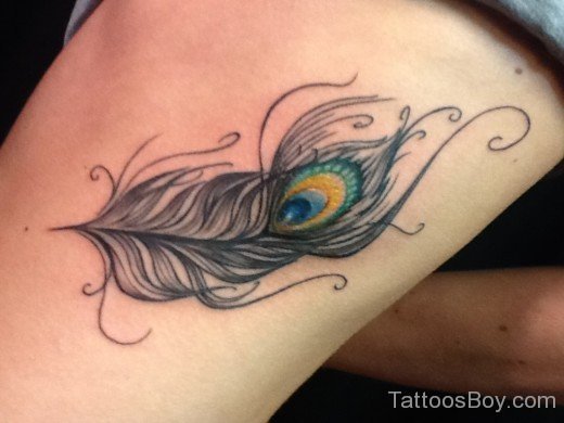 Feather Tattoo Design-TB1058