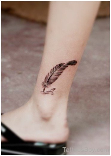 Small Feather Tattoo 