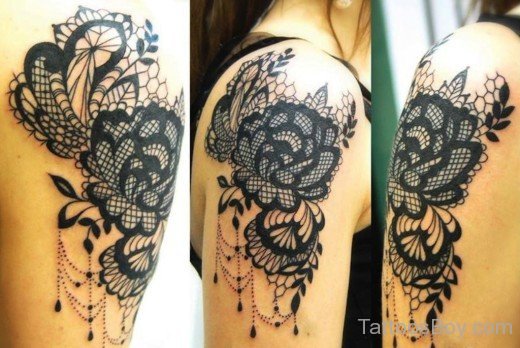 Feminine Tattoo On Shoulder-TB1055