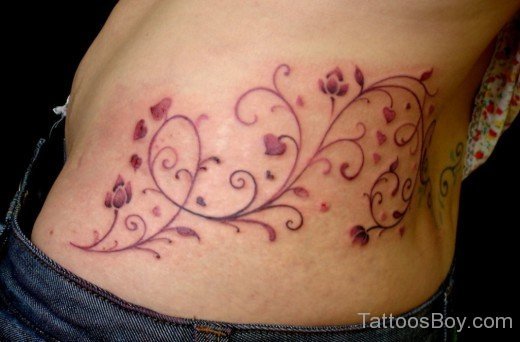 Feminine Tattoo On Waist-TB1057