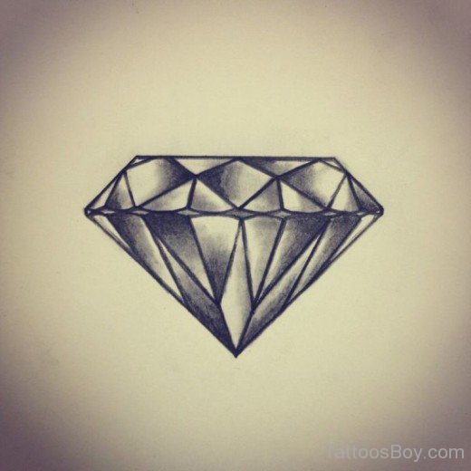 Fine Diamond Tattoo Design-TB1099