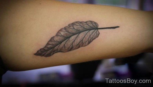 Fine Leaf Tattoo Design-Tb128