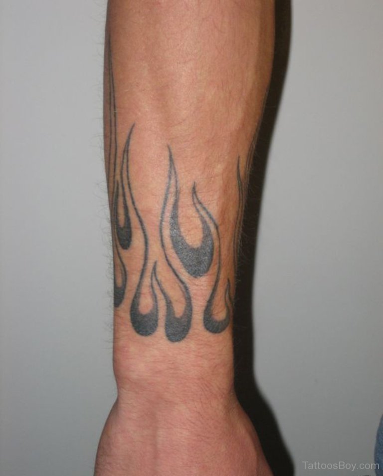 Permalink to Fire And Flame Tattoo On Wrist.