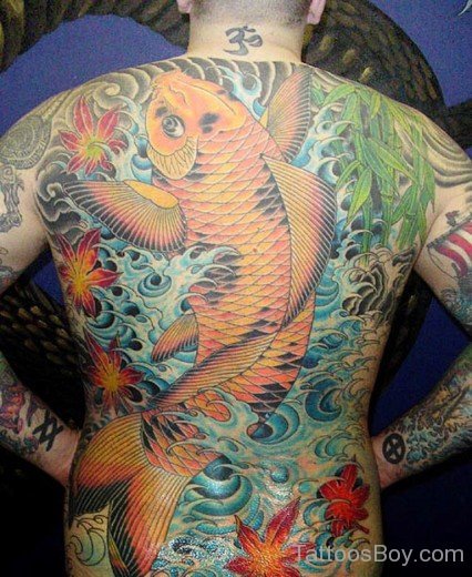 Fish Tattoo On Back-TB128
