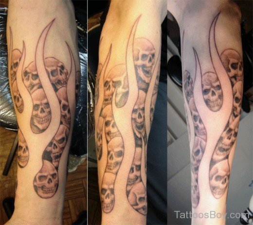 Flame Tattoo Design On Arm-TB1054