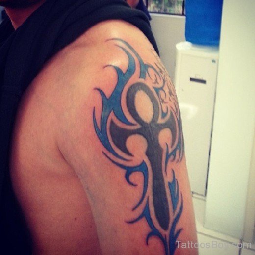 Flame Tattoo On Bicep 25-TB1061