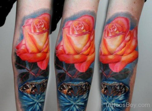 Flower And Diamond Tattoo-TB1101