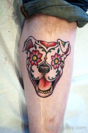 Flower Dog Tattoo-TB1086