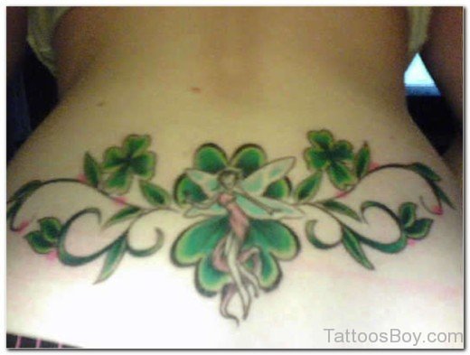 Flower Tattoo On Lower Back-TB12030