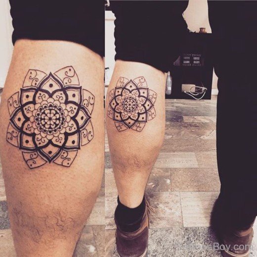 Flower Tattoo On Thigh-TB1022