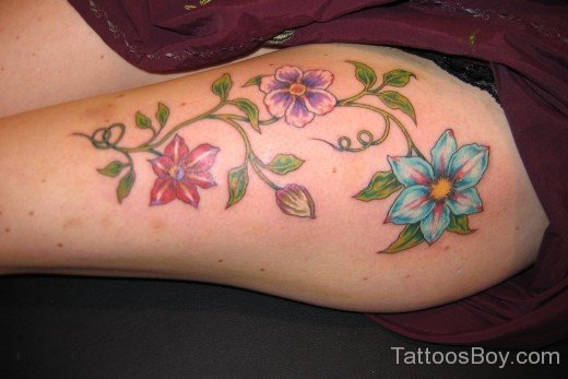 Graceful Flower Tattoo