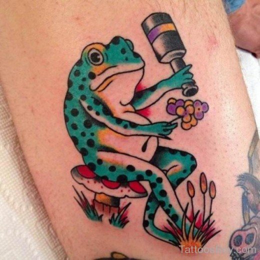 Frog Cartoon Tattoo-Tb1098