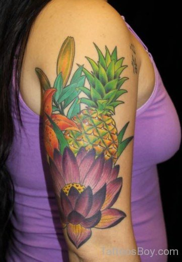 Fruit And Flower Tattoo