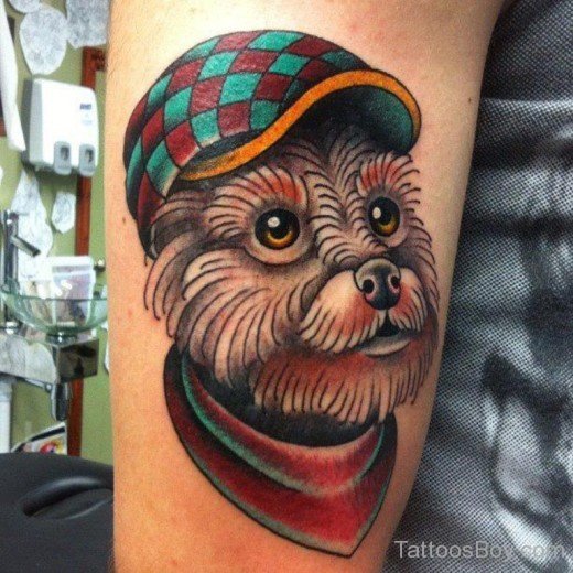 Funny Dog Tattoo Design-TB1087