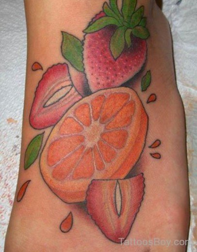 Garlic And Fruit Tattoo