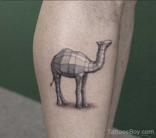 Geometric Camel Tattoo-TB0118