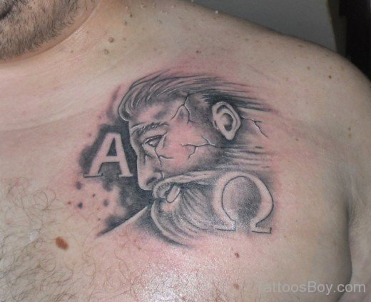 God Tattoo On Chest-TB132