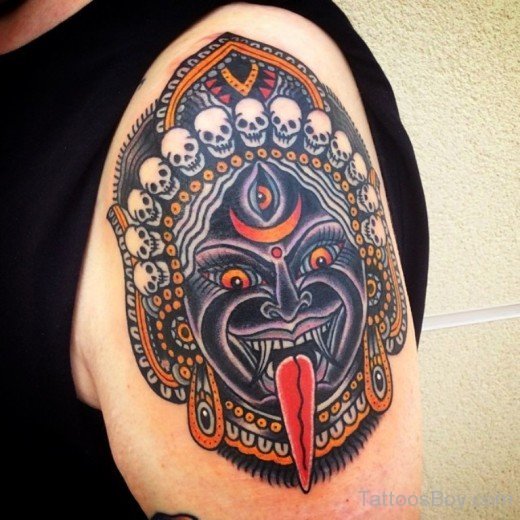 Goddess Kali Tattoo On Shoulder-TB121