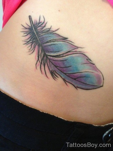 Graceful Feather Tattoo-TB1077