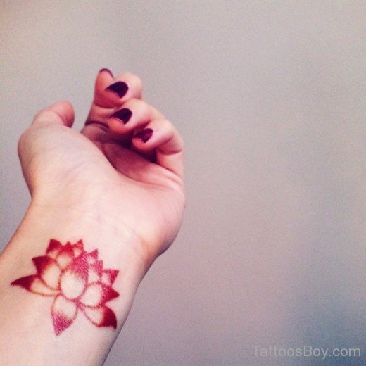 Graceful Lotus Flower Tattoo-TB1042