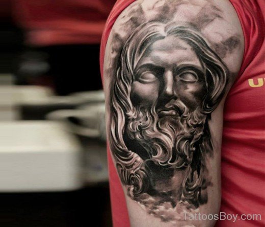 Greek God Tattoo Design On Shoulder-TB137