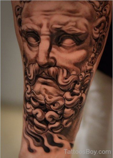 Greek God Tattoo Design-TB138