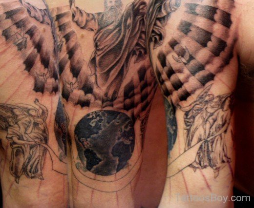 Greek God Tattoo On Shoulder 25-TB144