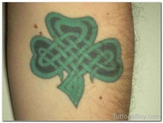 Green Clover Leaf Tattoo-TB12034