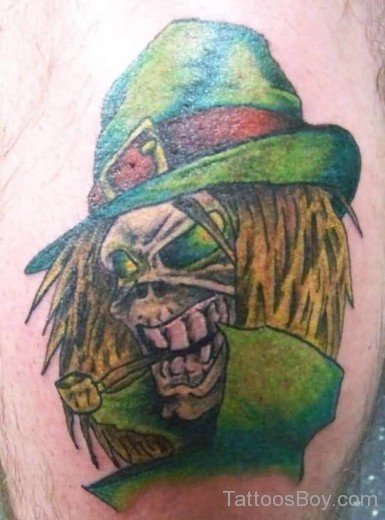 Green Skull Tattoo-TB12041