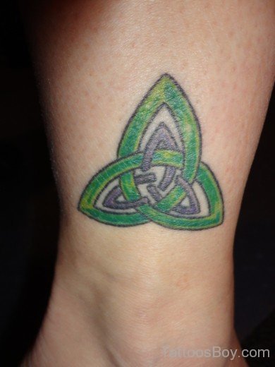 Green knot Tattoo On Wrist-TB1059