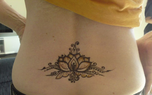 Grey Flower Tattoo-TB149