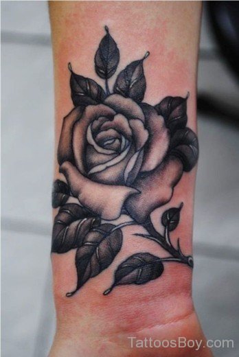 Grey Rose Tattoo-TB1045