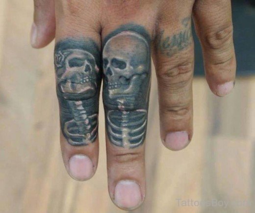 Grey Skull Tattoo-AWl1057