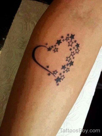 Heart Star Tattoo