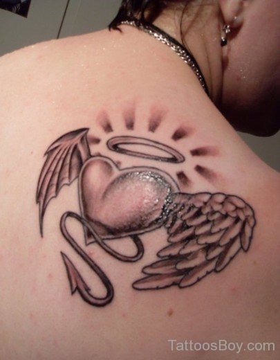 Heart Tattoo On Back-TB0120
