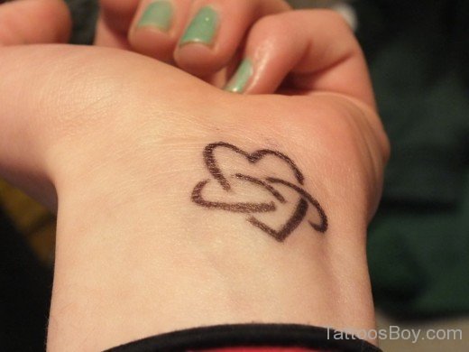 Heart Tattoo On Wrist-TB1048