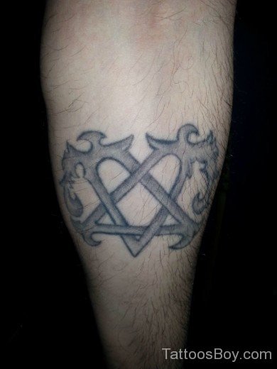 Heartagram Tattoo 14-TB1043