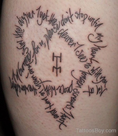 Heartagram Tattoo-TB1074