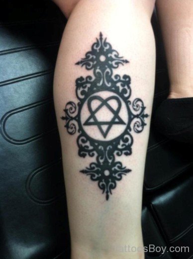 Awful Heartagram Tattoo