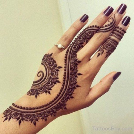 Henna Tattoo On Hand-TB1049