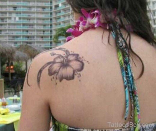 Hibiscus Flower Tattoo 5-TB12069