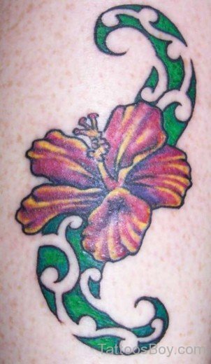 Hibiscus Flower Tattoo Design 788-TB12072
