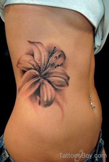 Hibiscus Flower  Tattoo Design On Rb-TB12060