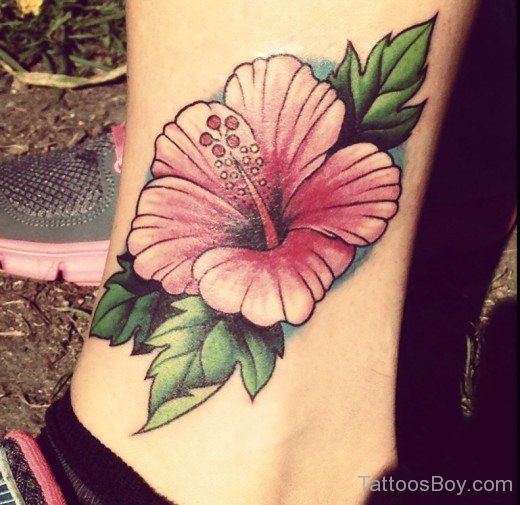 Hibiscus Flower  Tattoo Design-TB12061
