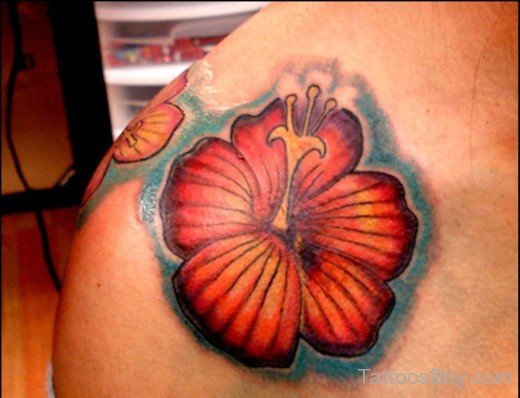 Hibiscus Flower Tattoo Design-TB12078
