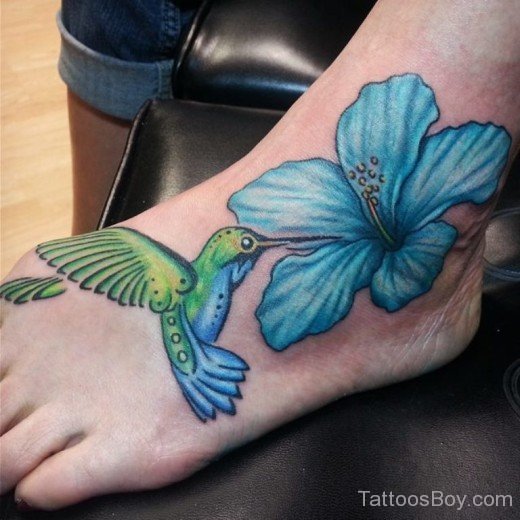 SkyHibiscus Flower Tattoo 